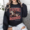 XXL Black Valentine's Rodeo Love Cowboy Western Signature Style Collection Deluxe Edition Sweatshirt