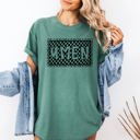 Large Light Green Amen, Trust In The Lord Checkered Christian Jesus Gospel Faith Saved Comfort Colors Tee