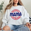  Baseball Mama Loud and Proud Sports Mom Celebration Mother's Day Premium Sweatshirt