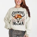 XXL Sand Country Mama Skull Western Country Living Mother's Day Edition Graphic Sweatshirt