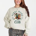 XL Sand Feral Mom's Social Club Raising Hellions Tiger Mother's Day Edition Graphic Sweatshirt