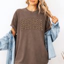 Large Espresso Brown Mama Brown Checkered Retro Varsity Mother's Day Vintage Graphic Print Edition Comfort Colors Tee