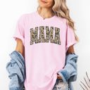Medium Blossom Light Pink Mama Camo Camouflage Hunting Retro Mother's Day Limited Edition Comfort Colors Tee