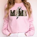 XXXL Light Pink Mama Cow Print Checkered Lightning Bolt Retro Mother's Day Cozy Vintage Sweatshirt