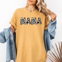 XXXL Mustard Mama Cow Print Vintage Mother's Day Classic Animal Print Timeless Everyday Wear Comfort Colors Tee