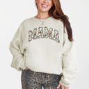 XL Sand Mama Floral Chinoiserie Coquette Varsity Mother's Day Limited Edition Sweatshirt