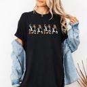 XL Black Mama Leopard Cow Print Classic Animal Mother's Day Limited Edition Collection Comfort Colors Tee