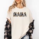 Large Ivory Cream Mama Leopard Cow Print Classic Animal Mother's Day Limited Edition Collection Comfort Colors Tee