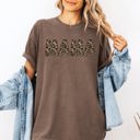 XXL Espresso Brown Mama Leopard Print Elegant Animal Print Mother's Day Celebration Comfort Colors Tee