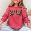  Mama Leopard Print Retro Animal Print Mother's Day Sweatshirt For Everyday Stylish Moms