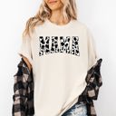 XXXL Ivory Cream Mama Retro Cow Print Varsity Vintage-Inspired Mother's Day Edition For Moms Comfort Colors Tee