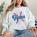  Retro Leopard Baseball Mama Sports Mother's Day Celebration Vintage Graphic Sweatshirt