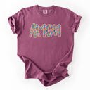 XL Berry Red Amen Christian Gospel Faith Floral Flowers Bright Colorful Pastels Comfort Colors Tee