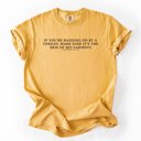 Medium Mustard Hem Of His Garment Faith Gospel Jesus Victory Scripture Quote Comfort Colors Tee
