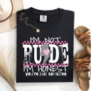 Medium Black I'm Not Rude, I'm Honest, You're Just Sensitive, Funny, Sarcastic, Sassy Comfort Colors Tee