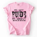 Medium Blossom Light Pink I'm Not Rude, I'm Honest, You're Just Sensitive, Funny, Sarcastic, Sassy Comfort Colors Tee