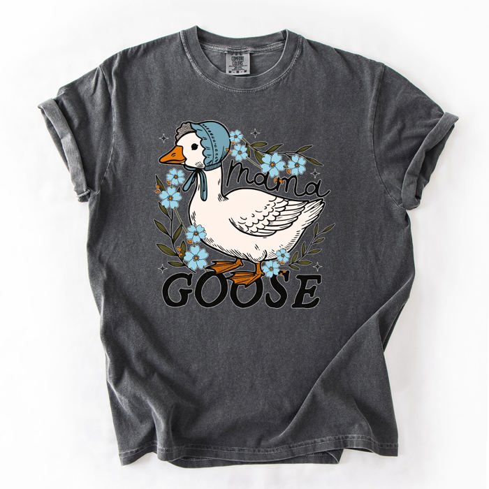 Mama Goose Mother's Day Celebration Design With Sass And Heart Comfort Colors Tee