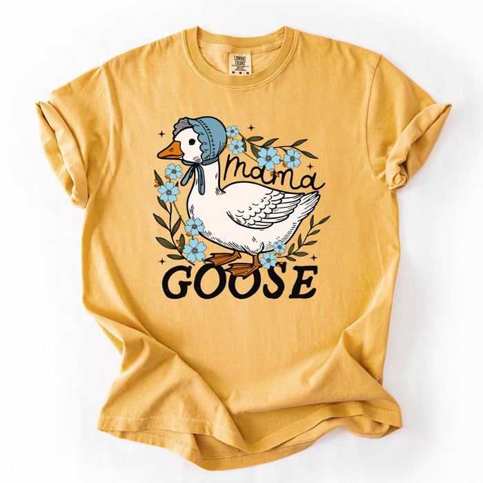 Mama Goose Mother's Day Celebration Design With Sass And Heart Comfort Colors Tee