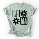  Mama Minimalist Graphic Flowers Mother's Day Floral Message For Moms Comfort Colors Tee