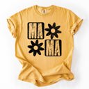  Mama Minimalist Graphic Flowers Mother's Day Floral Message For Moms Comfort Colors Tee