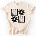  Mama Minimalist Graphic Flowers Mother's Day Floral Message For Moms Comfort Colors Tee