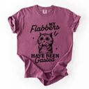Large Berry Red My Flabbers Have Been Gasted, Flabbergasted Cat Sass And Sarcasm Comfort Colors Tee