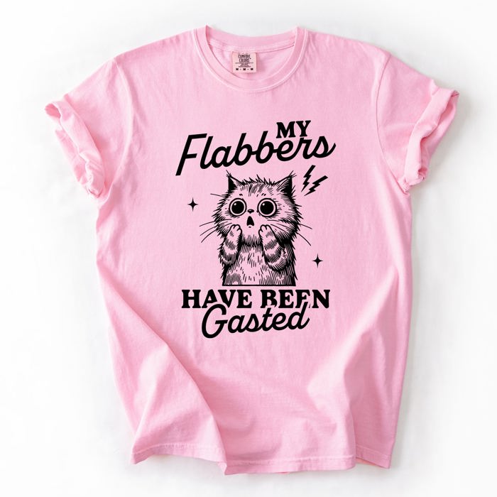 My Flabbers Have Been Gasted, Flabbergasted Cat Sass And Sarcasm Comfort Colors Tee