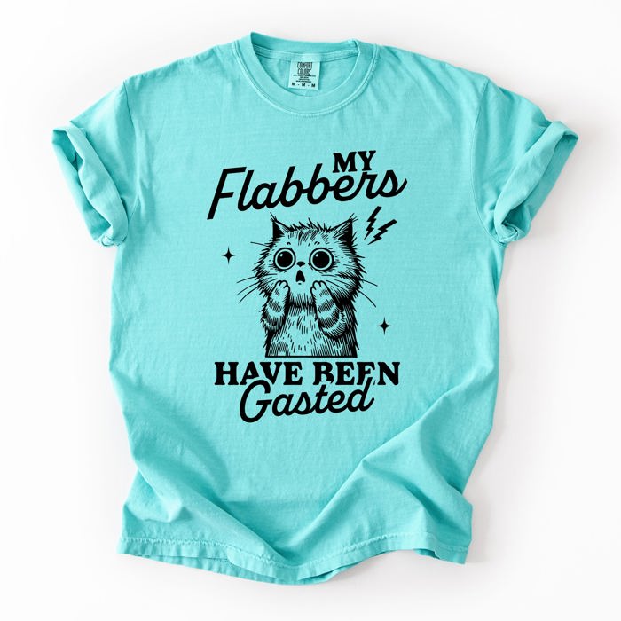 My Flabbers Have Been Gasted, Flabbergasted Cat Sass And Sarcasm Comfort Colors Tee