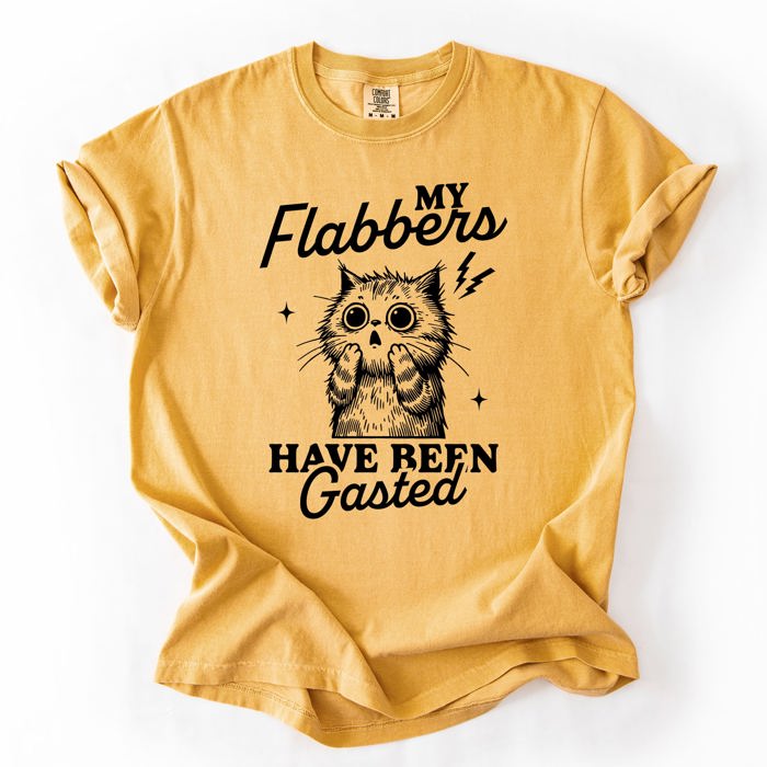 My Flabbers Have Been Gasted, Flabbergasted Cat Sass And Sarcasm Comfort Colors Tee