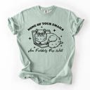 Medium Sage None Of Your Emails Are Finding Me Well Cat Sarcastic Work Office Humor Comfort Colors Tee