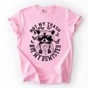 XL Blossom Light Pink Not My Trash, Not My Dumpster, Raccoon Not My Trash Dumpster Saying Comfort Colors Tee