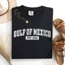 XL Black Retro Gulf Of Mexico Varsity Vintage Established 1550 Heritage Edition Premium Comfort Colors Tee