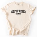 XL Ivory Cream Retro Gulf Of Mexico Varsity Vintage Established 1550 Heritage Edition Premium Comfort Colors Tee
