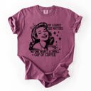 Large Berry Red Size Matters Coffee Lover Sarcastic Rude Hilarious Bold Witty Comfort Colors Tee