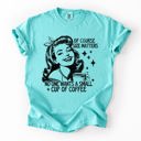 Small Chalky Mint Size Matters Coffee Lover Sarcastic Rude Hilarious Bold Witty Comfort Colors Tee