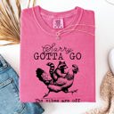  Sorry Gotta Go Vibes Are Off Raccoon And Chicken Sarcastic Saying Comfort Colors Tee