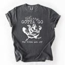 Medium Pepper Dark Gray Sorry Gotta Go Vibes Are Off Raccoon And Chicken Sarcastic Saying Comfort Colors Tee