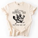 XXXL Ivory Cream Sorry Gotta Go Vibes Are Off Raccoon And Chicken Sarcastic Saying Comfort Colors Tee