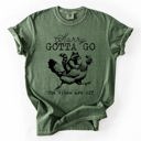 XXXL Moss Dark Green Sorry Gotta Go Vibes Are Off Raccoon And Chicken Sarcastic Saying Comfort Colors Tee