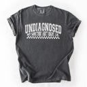 XXL Pepper Dark Gray Undiagnosed, But Something Ain't Right Funny Tism Mental Health Sassy Comfort Colors Tee