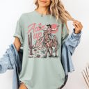 Large Sage Actin' Up, Cowgirl, Western, Country, Desert, Mother's Day Edition Comfort Colors Tee