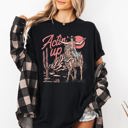 Medium Black Actin' Up, Cowgirl, Western, Country, Desert, Mother's Day Edition Comfort Colors Tee