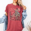 XL Crimson Red Actin' Up, Cowgirl, Western, Country, Desert, Mother's Day Edition Comfort Colors Tee