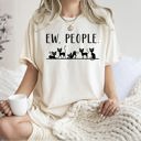 Large Ivory Cream Ew People Sarcasm Cats Cat Lover Animal Lover Funny Sarcastic Comfort Colors Tee