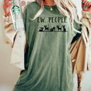 XXXL Moss Dark Green Ew People Sarcasm Cats Cat Lover Animal Lover Funny Sarcastic Comfort Colors Tee