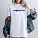 Overstimulated Minimalist Trendy Mental Health Gen Z Funny Sarcastic Weird Core Comfort Colors Tee