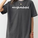 XXXL Pepper Dark Gray Overstimulated Minimalist Trendy Mental Health Gen Z Funny Sarcastic Weird Core Comfort Colors Tee