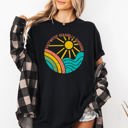 XL Black Vintage Sunshine Summer Lake Retro Lakeside Edition Beachside Memories Nostalgia Comfort Colors Tee