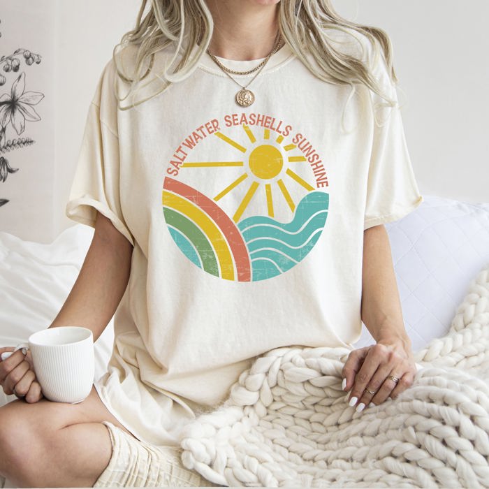 Vintage Sunshine Summer Lake Retro Lakeside Edition Beachside Memories Nostalgia Comfort Colors Tee