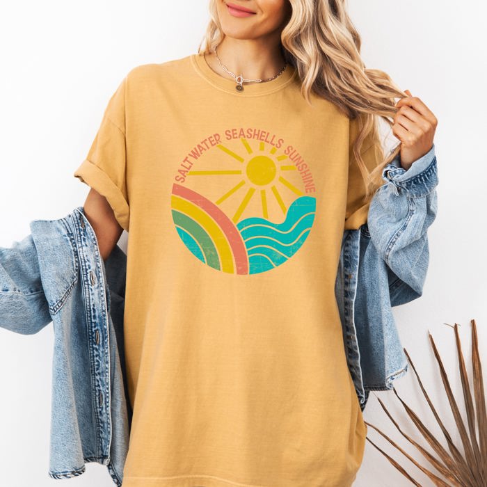 Vintage Sunshine Summer Lake Retro Lakeside Edition Beachside Memories Nostalgia Comfort Colors Tee